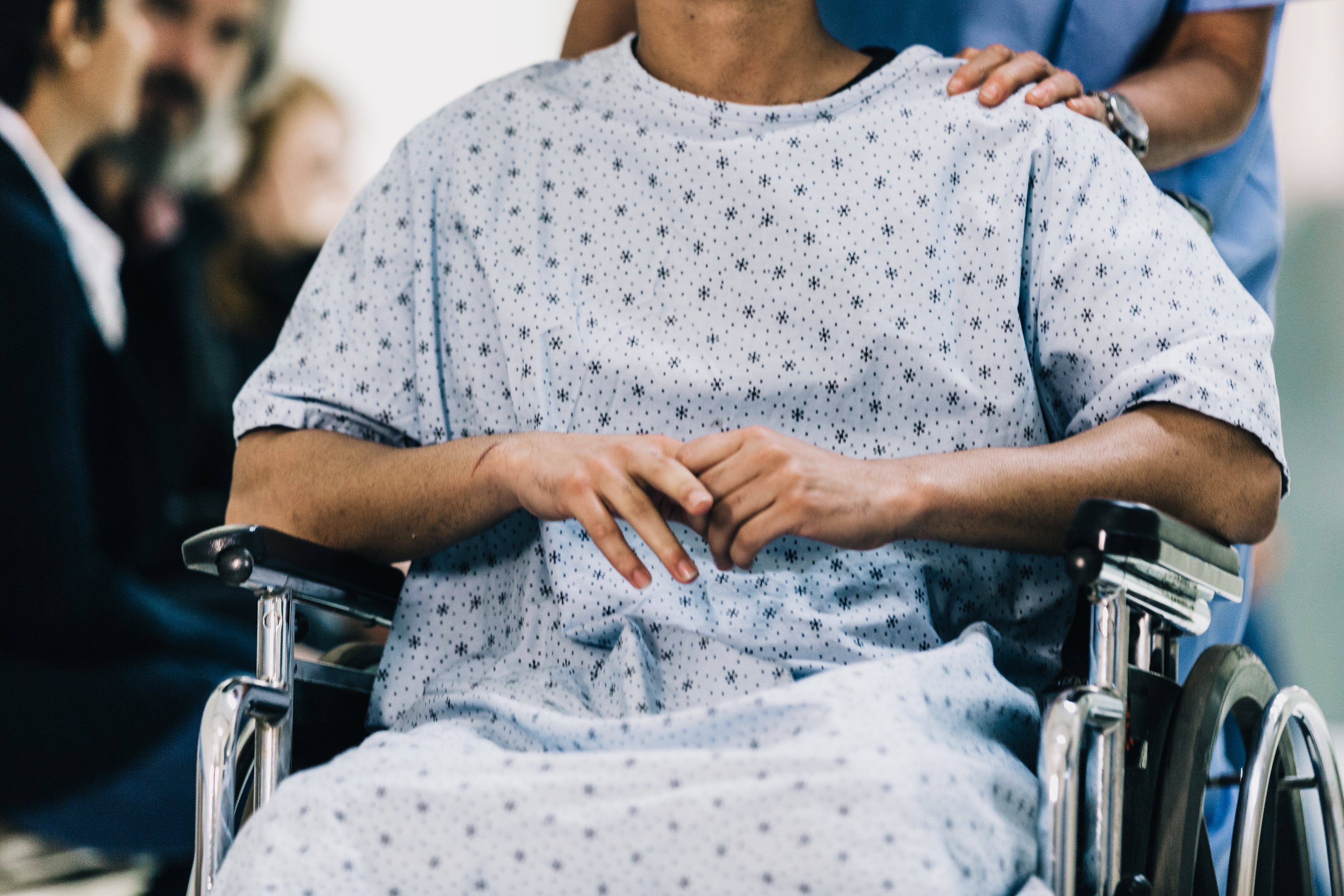 Elderly in wheelchair